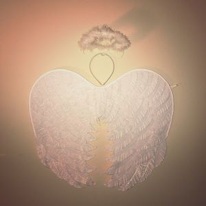 angel wing/ headband set